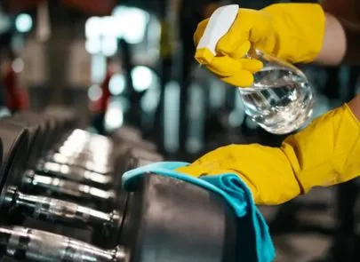 Fitnessstudio-Reinigung für ein hygienisches Umfeld